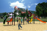 Attrezzature per parchi giochi all'aperto per adolescenti